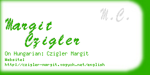 margit czigler business card